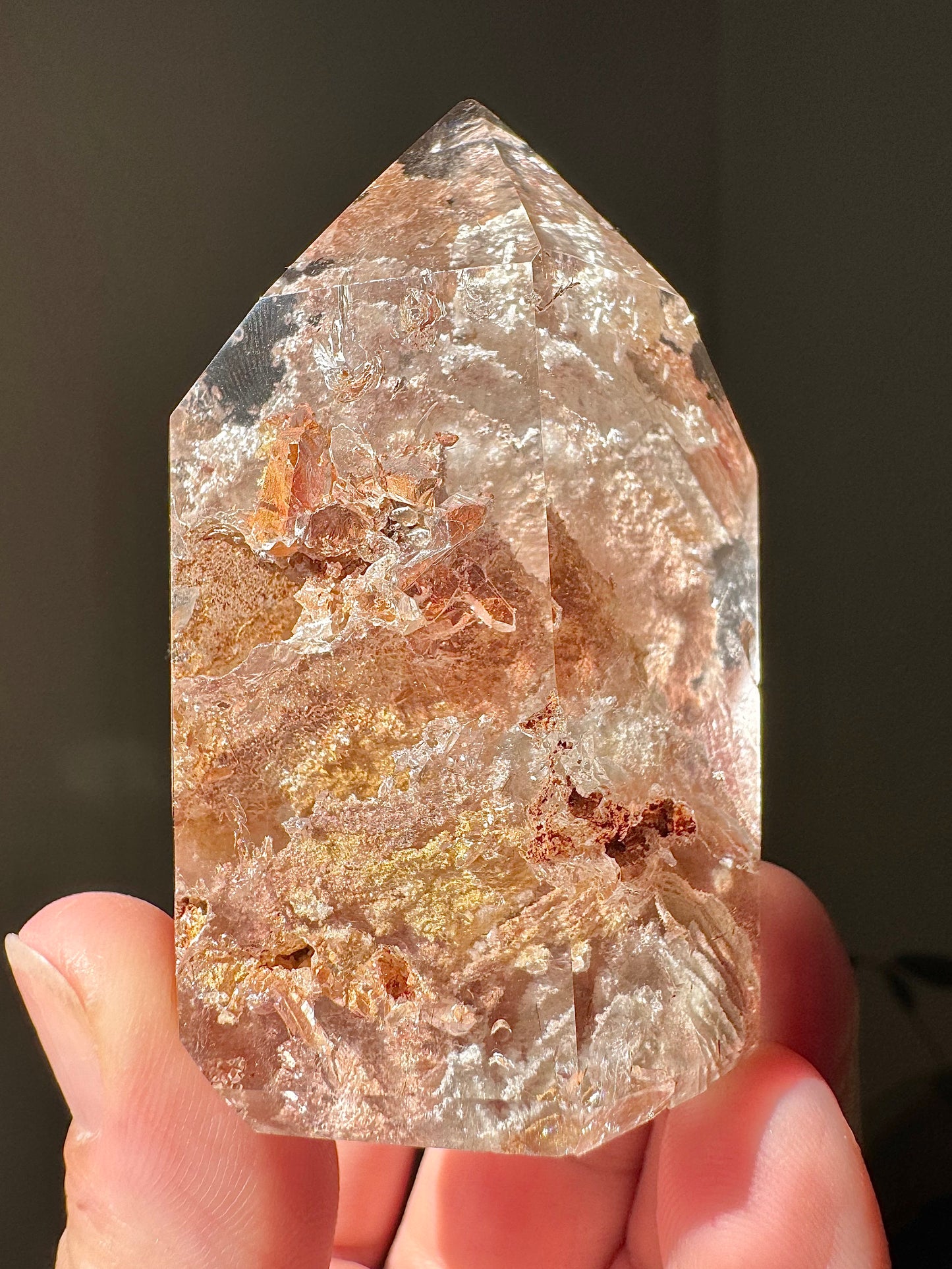 GARDEN QUARTZ WITH LODOLITE