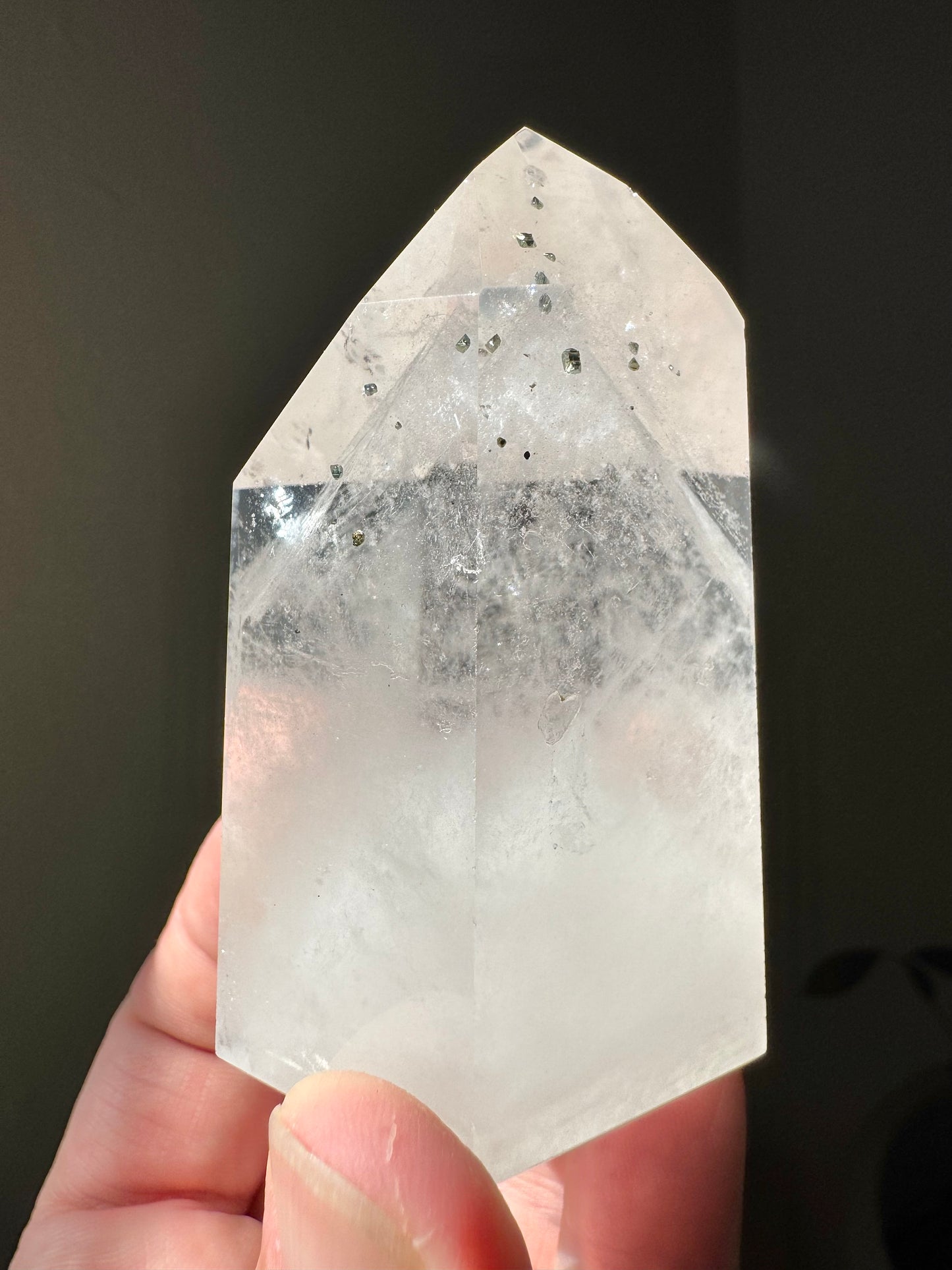 QUARTZ WITH PHANTOM & PYRITE