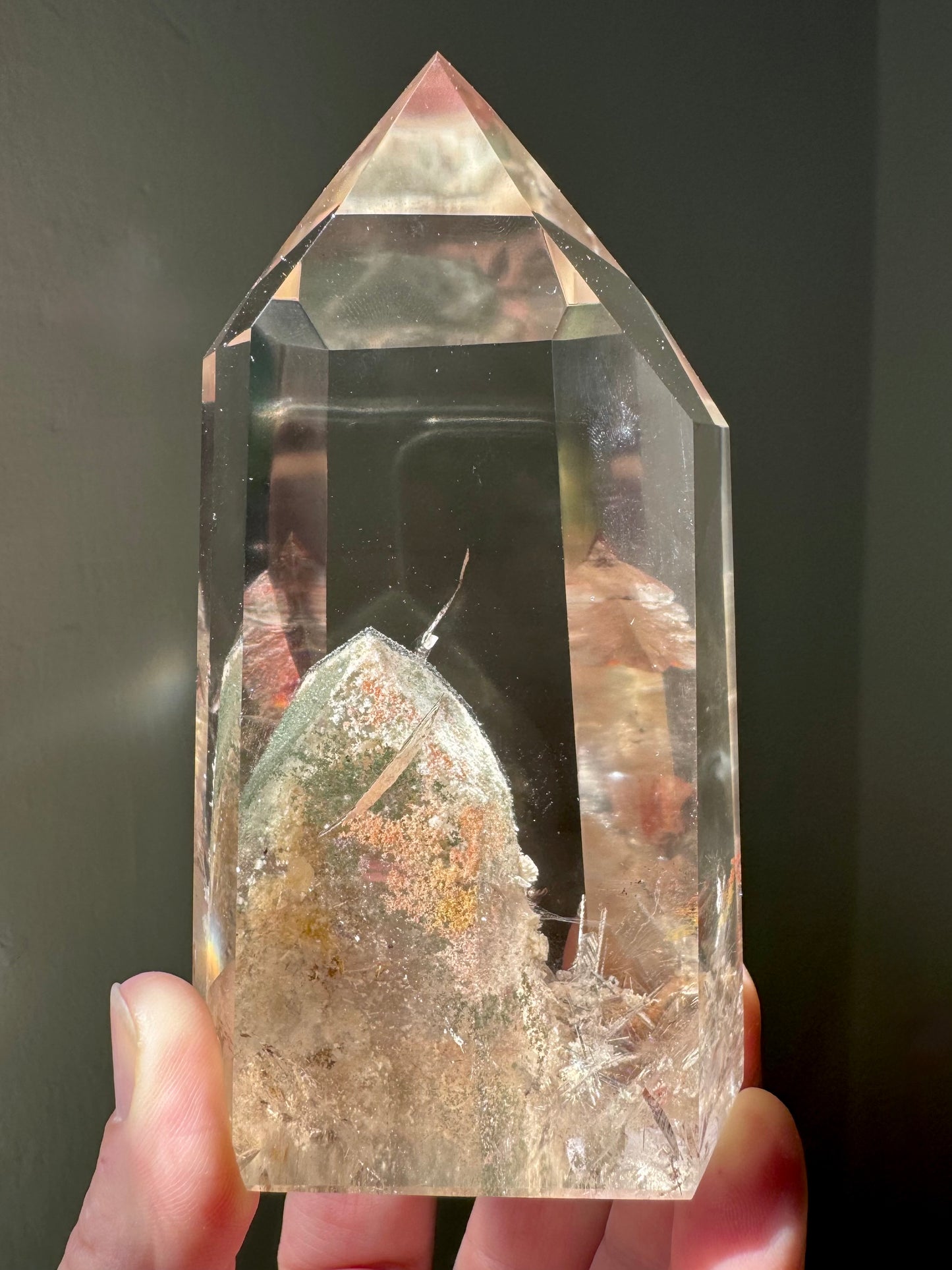 QUARTZ WITH LODOLITE PHANTOM