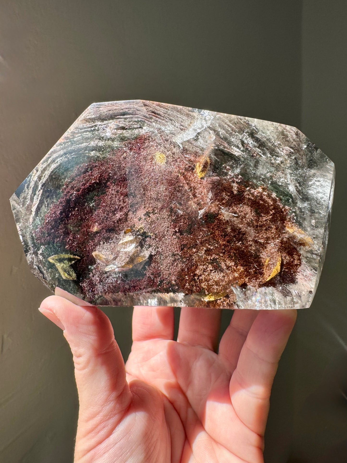 GARDEN QUARTZ WITH SPHENE, CHLORITE & LODOLITE