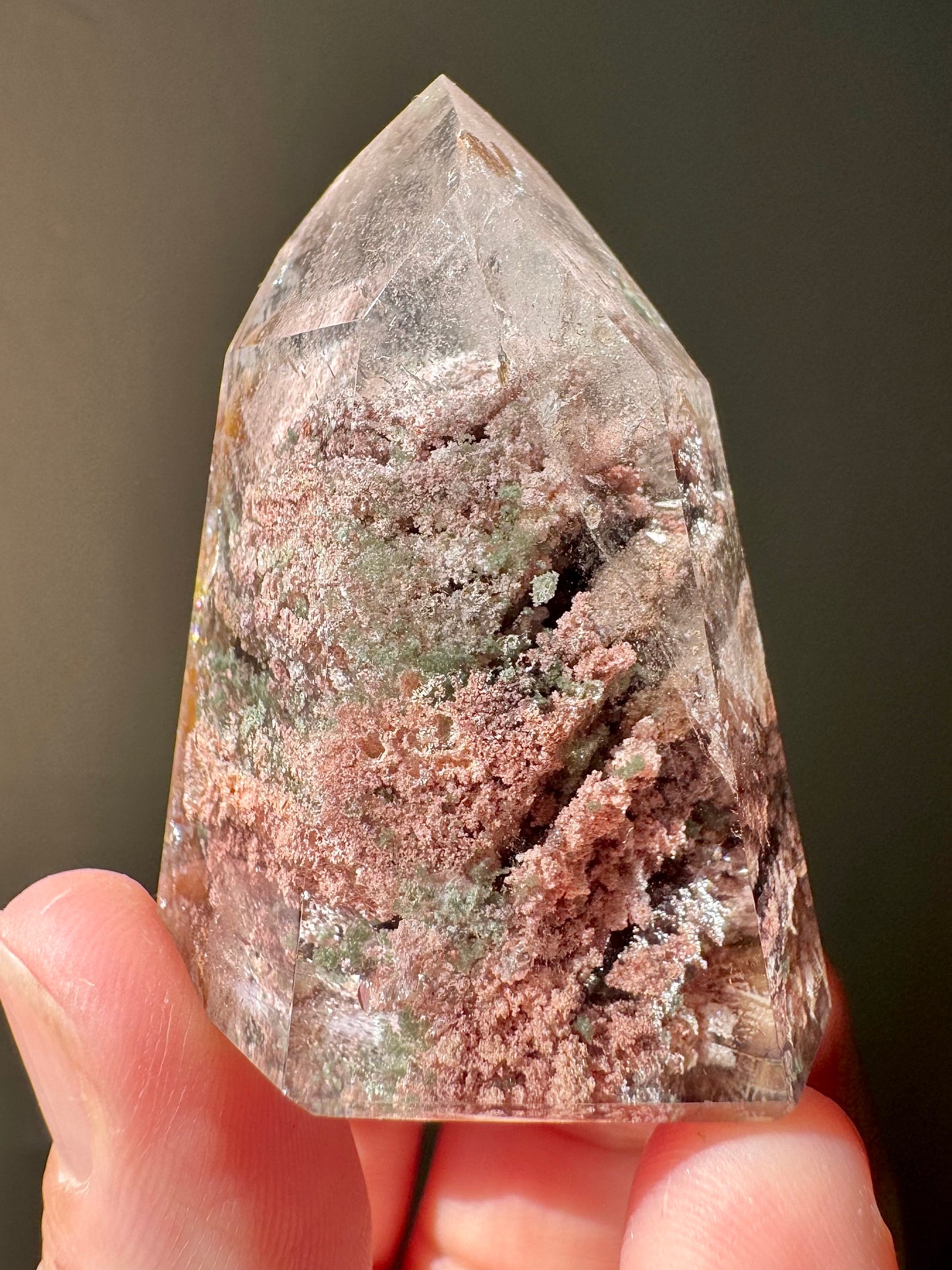 GARDEN QUARTZ WITH LODOLITE