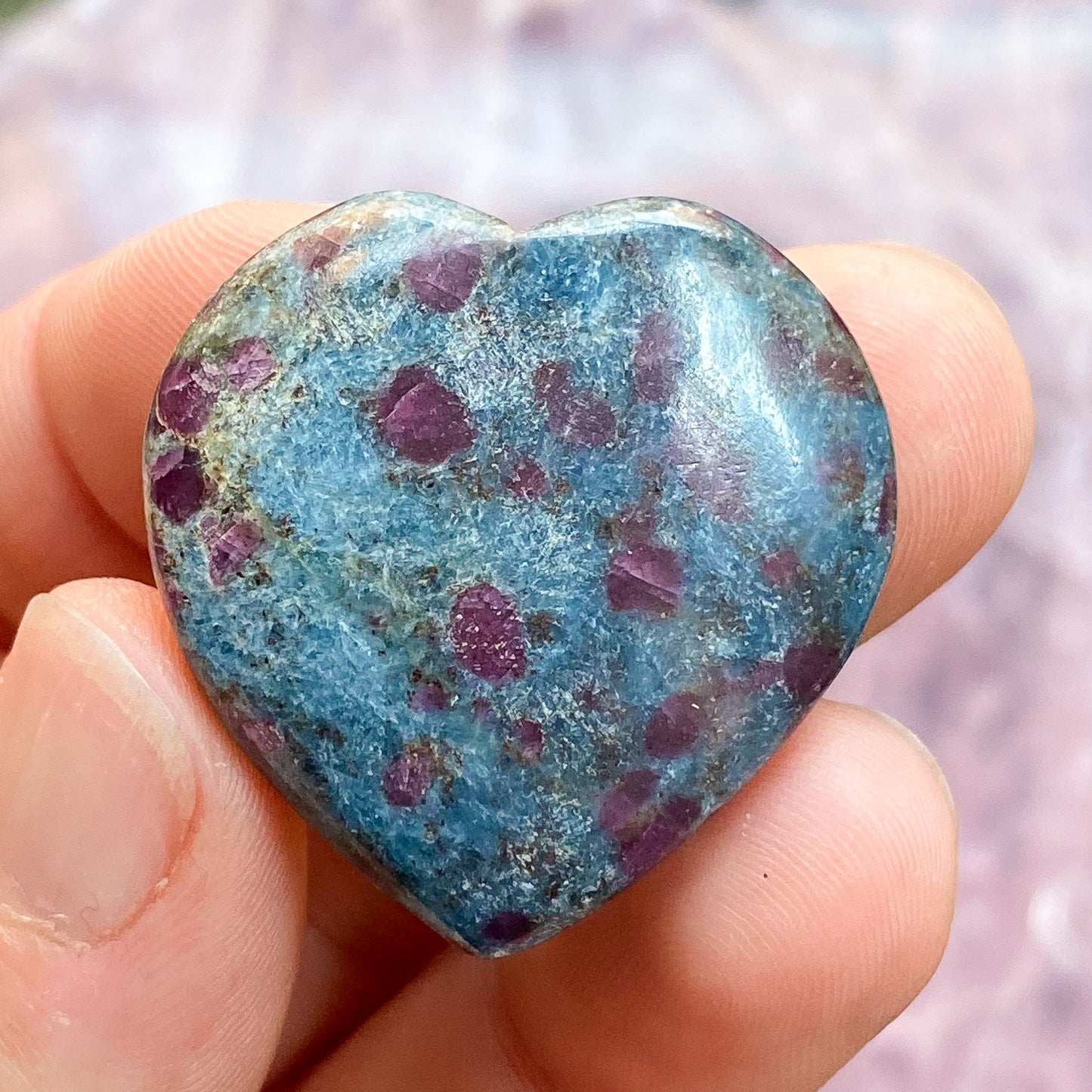 RUBY IN KYANITE HEARTS