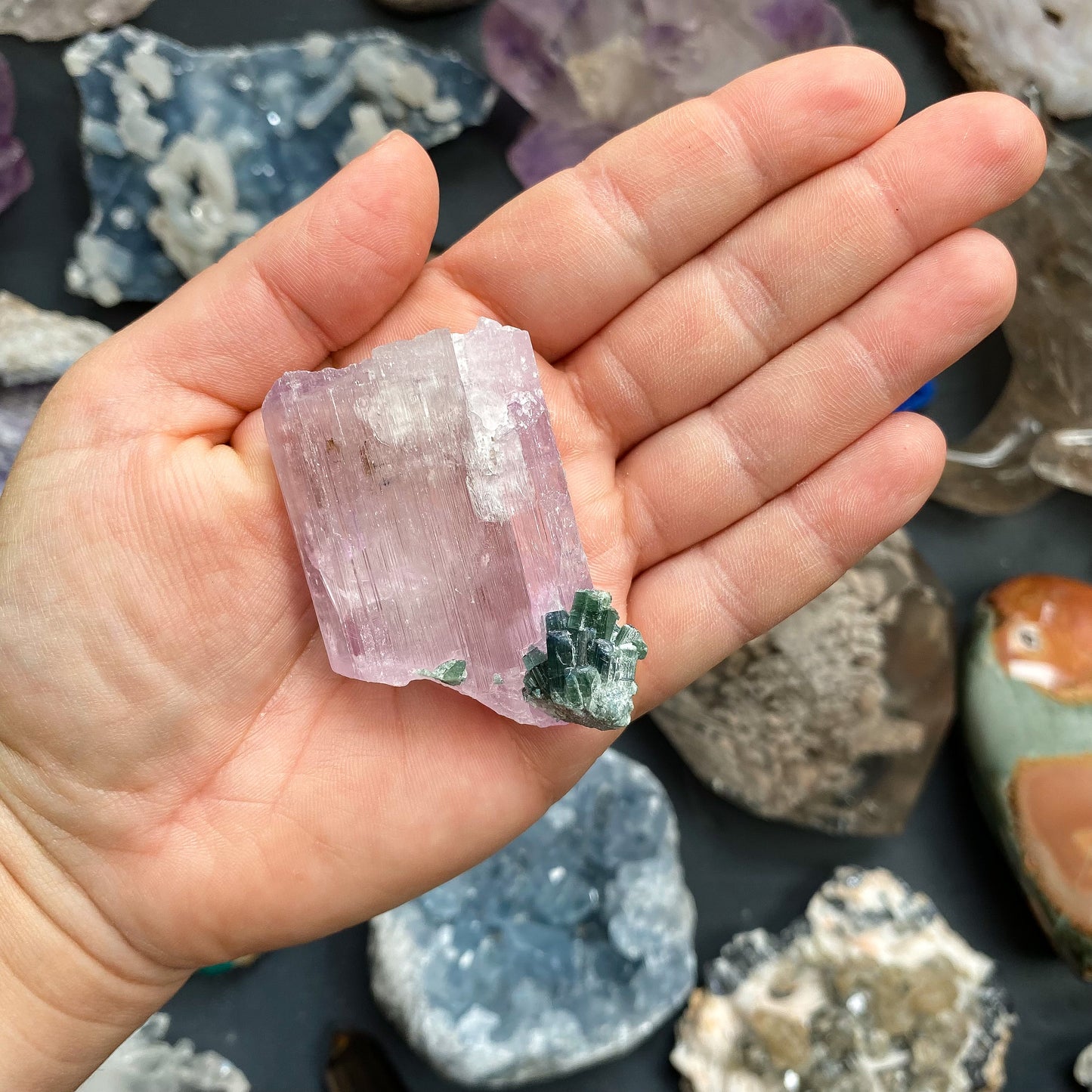 KUNZITE & TOURMALINE