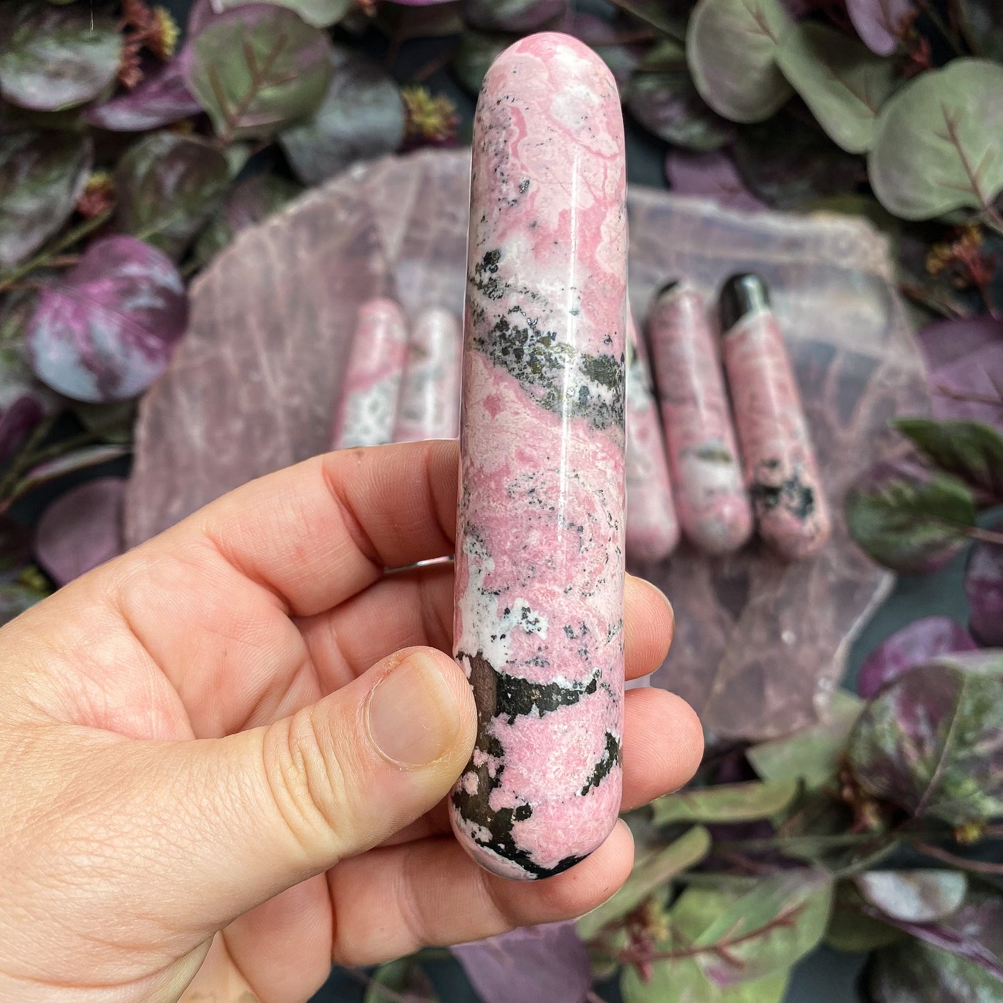 RHODONITE WANDS (PERU)