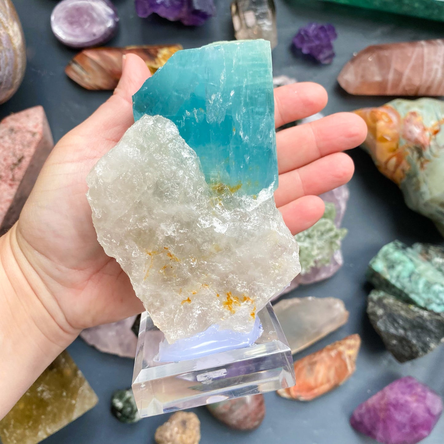AQUAMARINE & QUARTZ