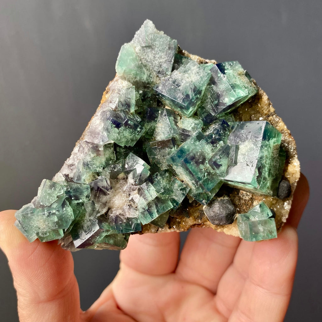 FLUORITE, QUARTZ & GALENA (COLOR CHANGING)