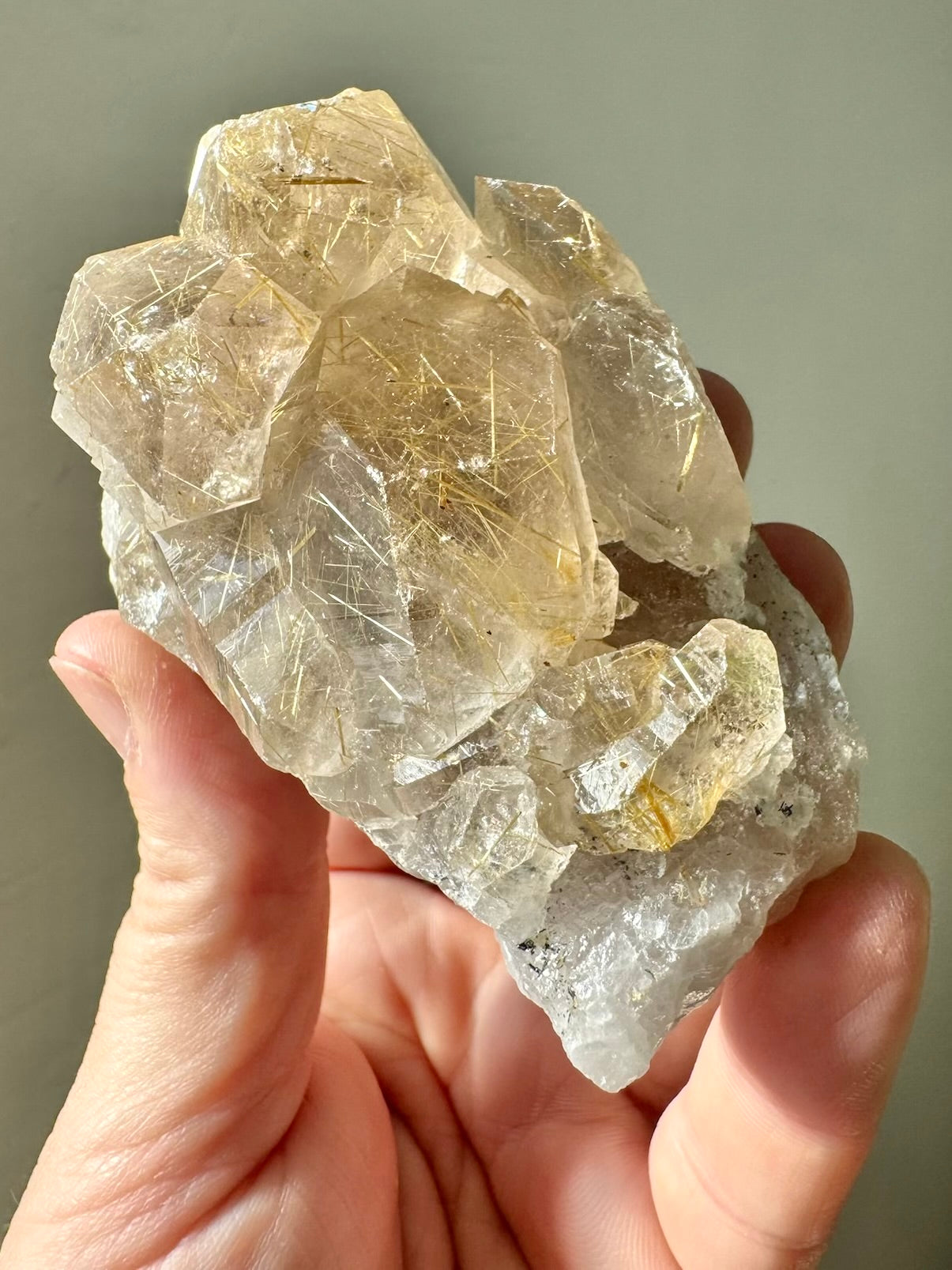 RUTILE & QUARTZ CLUSTER
