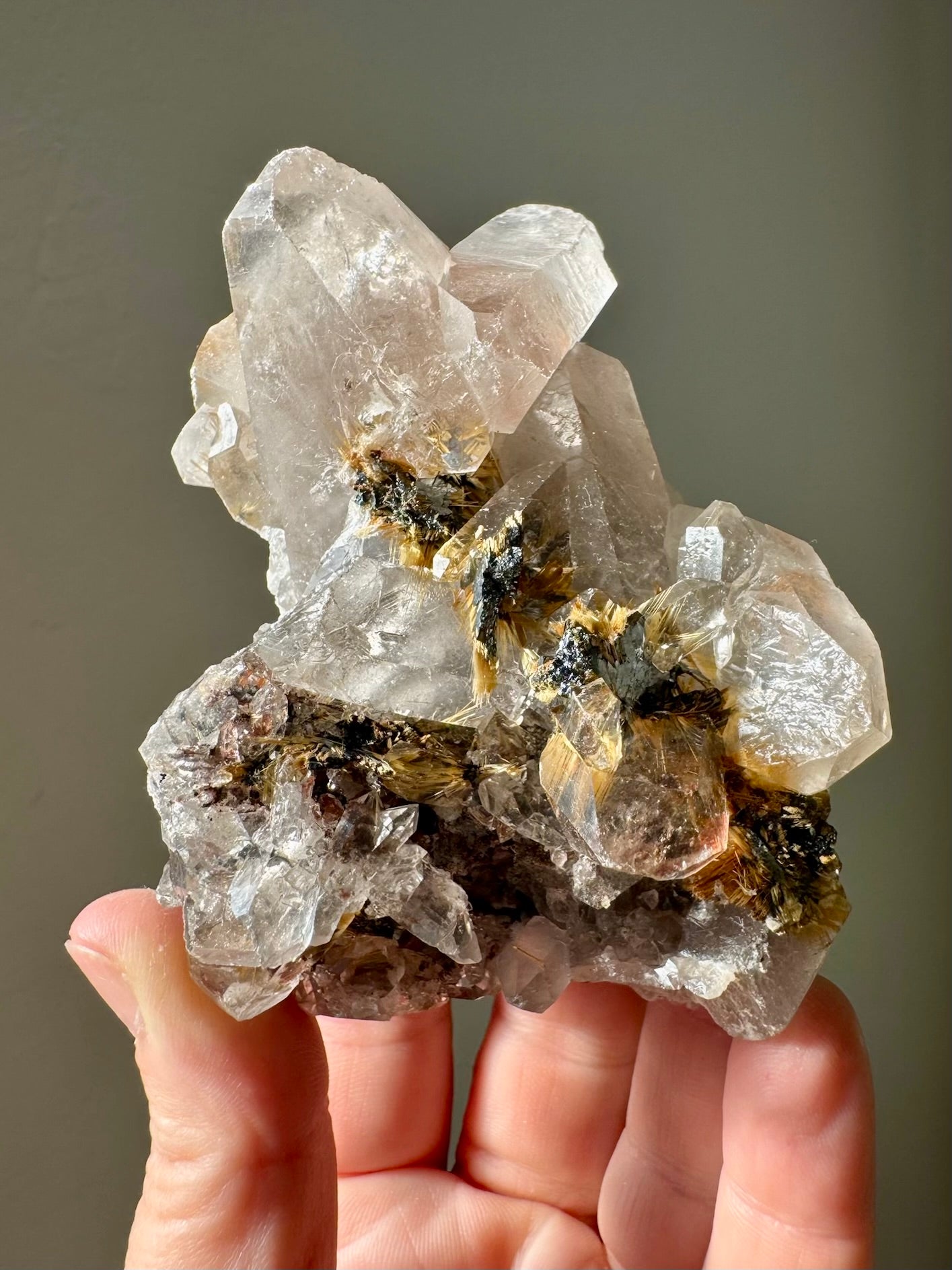 RUTILE & QUARTZ CLUSTER
