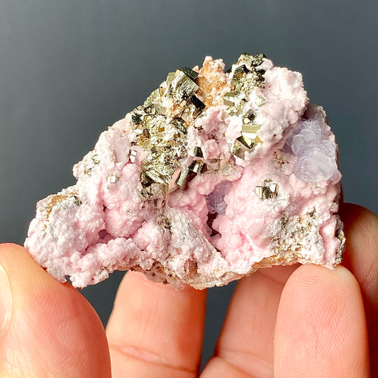 RHODOCROSITE, FLUORITE & PYRITE