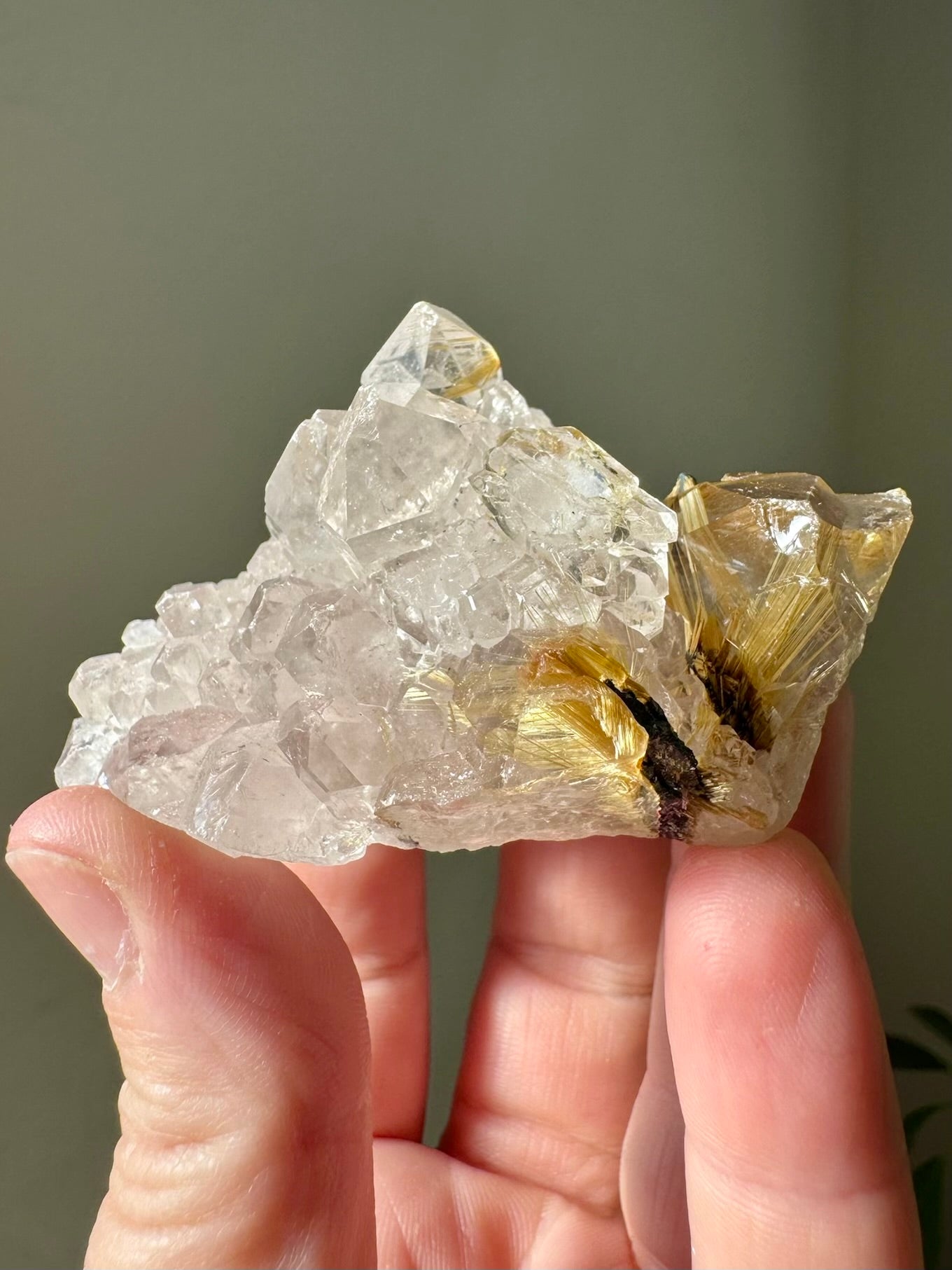 RUTILE & QUARTZ CLUSTER