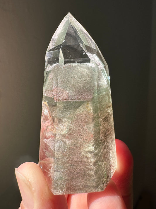 GARDEN QUARTZ WITH CHLORITE PHANTOM & LODOLITE