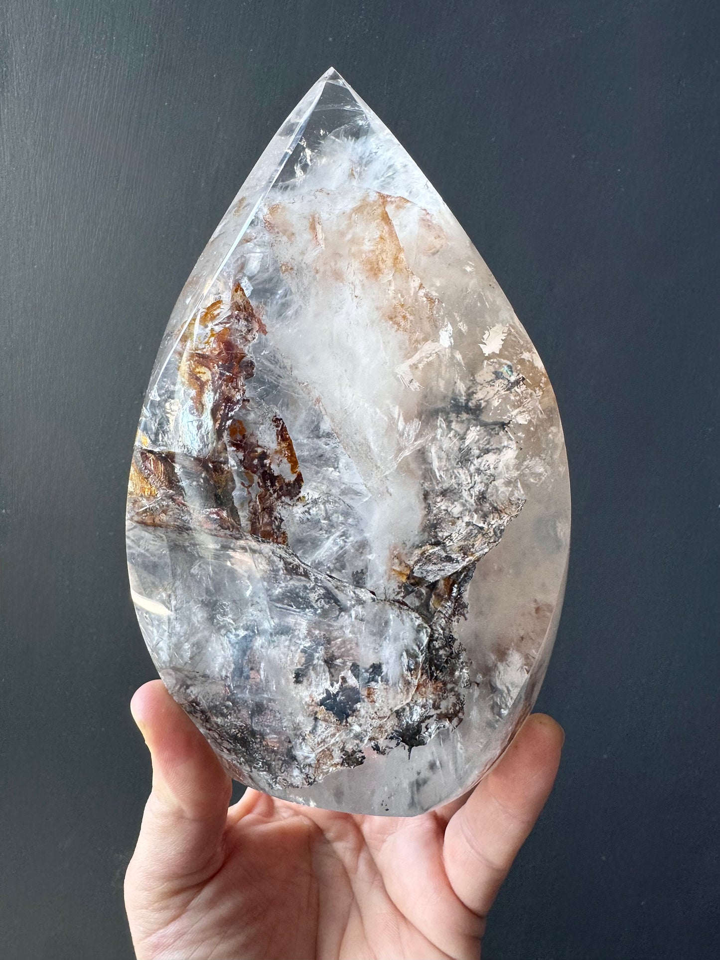 QUARTZ FLAME WITH MANGANESE AND IRON
