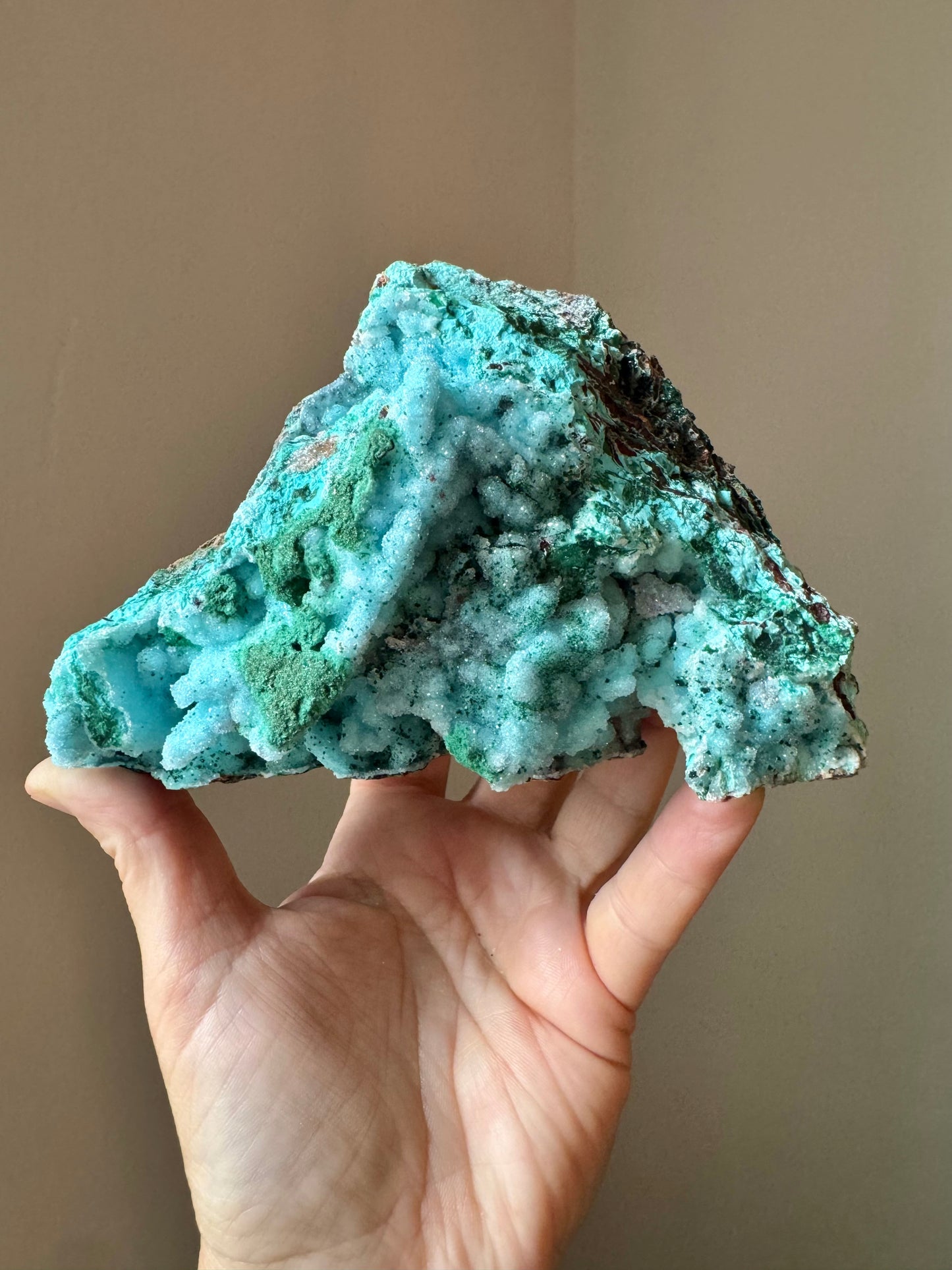 DRUZY CHRYSOCOLLA w/MALACHITE & AZURITE