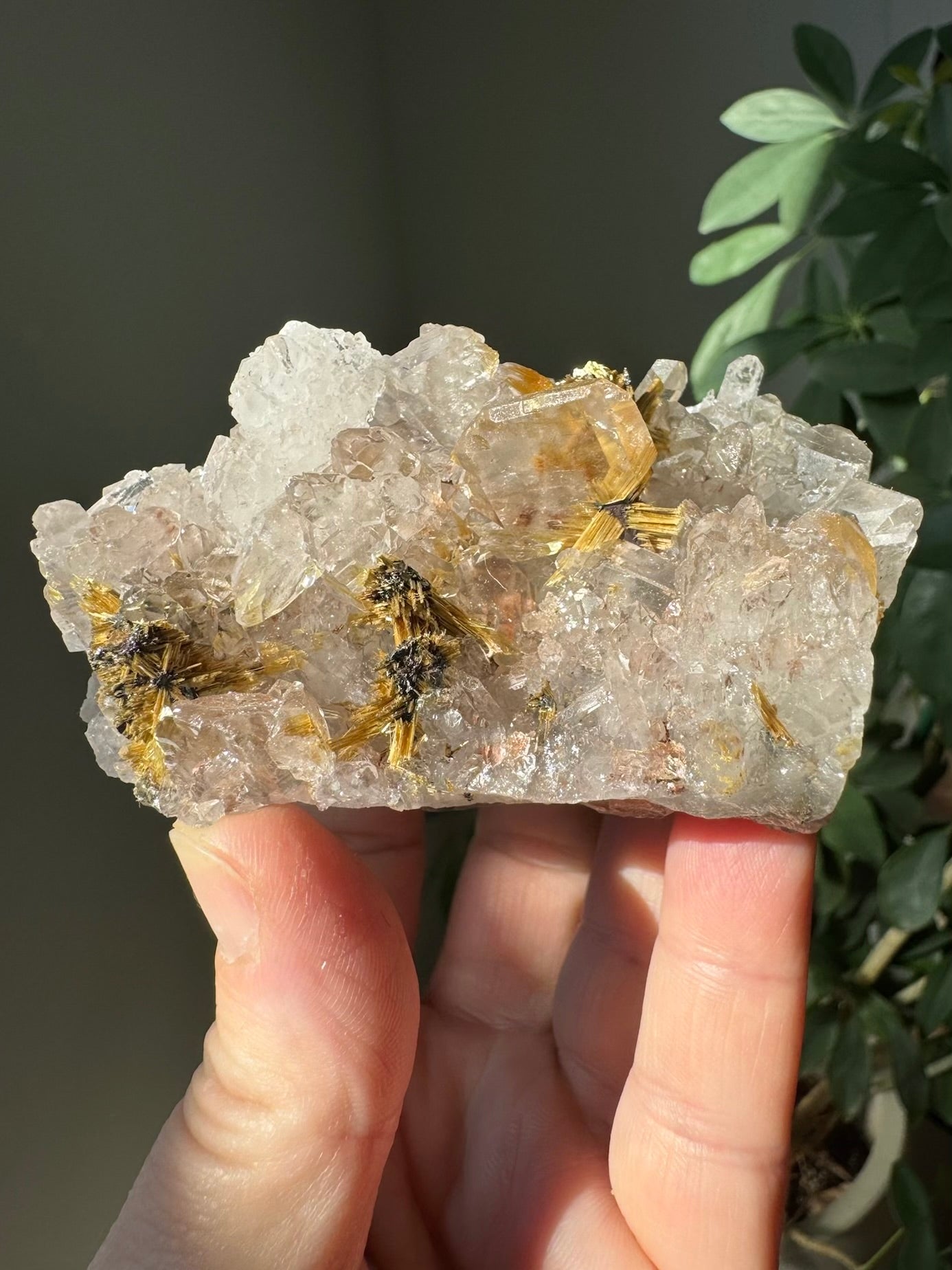 RUTILE & QUARTZ CLUSTER