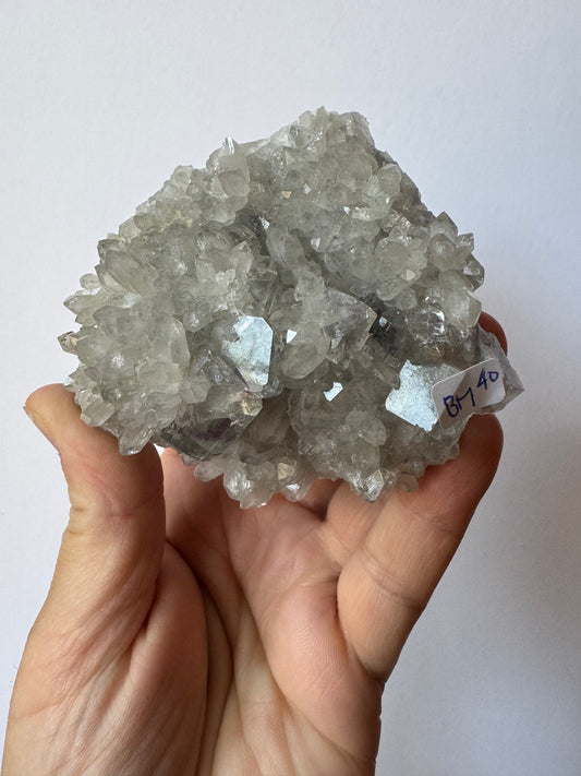 SLIGHTLY SMOKY QUARTZ & FLUORITE (BM40)