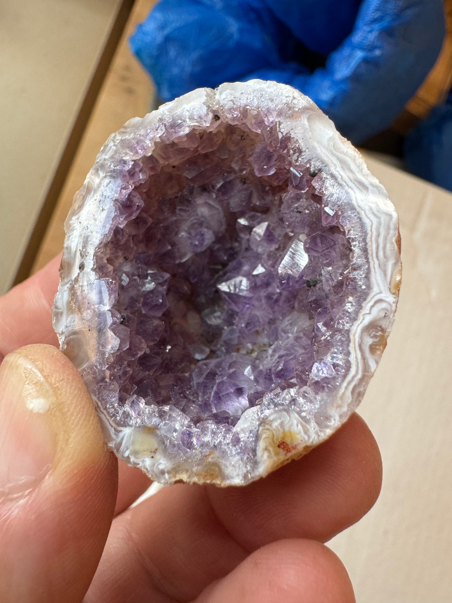 BABY AMETHYST GEODE (AY6)