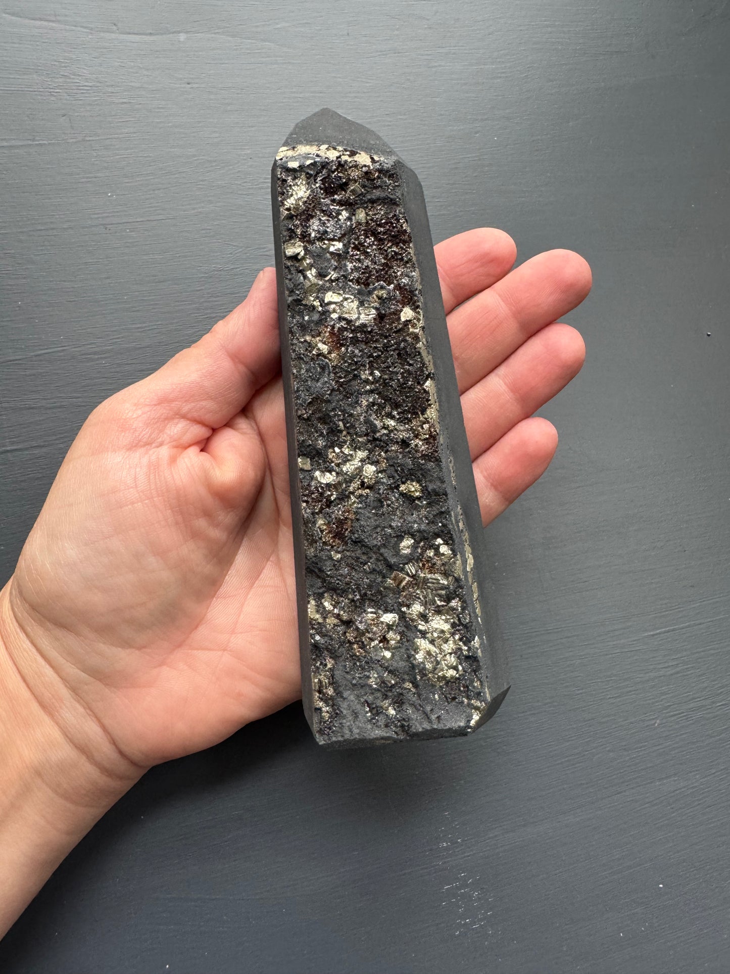 PYRITE ON BASALT