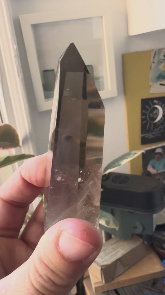 SMOKY QUARTZ POINTS (LG) - DF