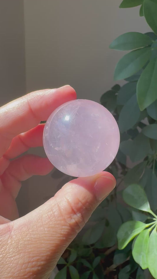 STAR ROSE QUARTZ SPHERE