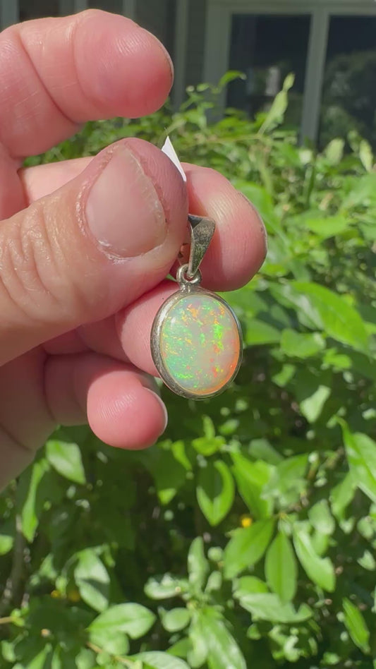 OPAL AND SS PENDANT