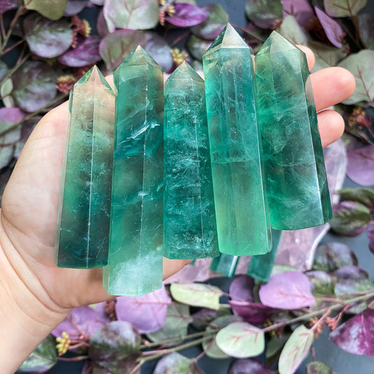 GREEN FLUORITE TOWER