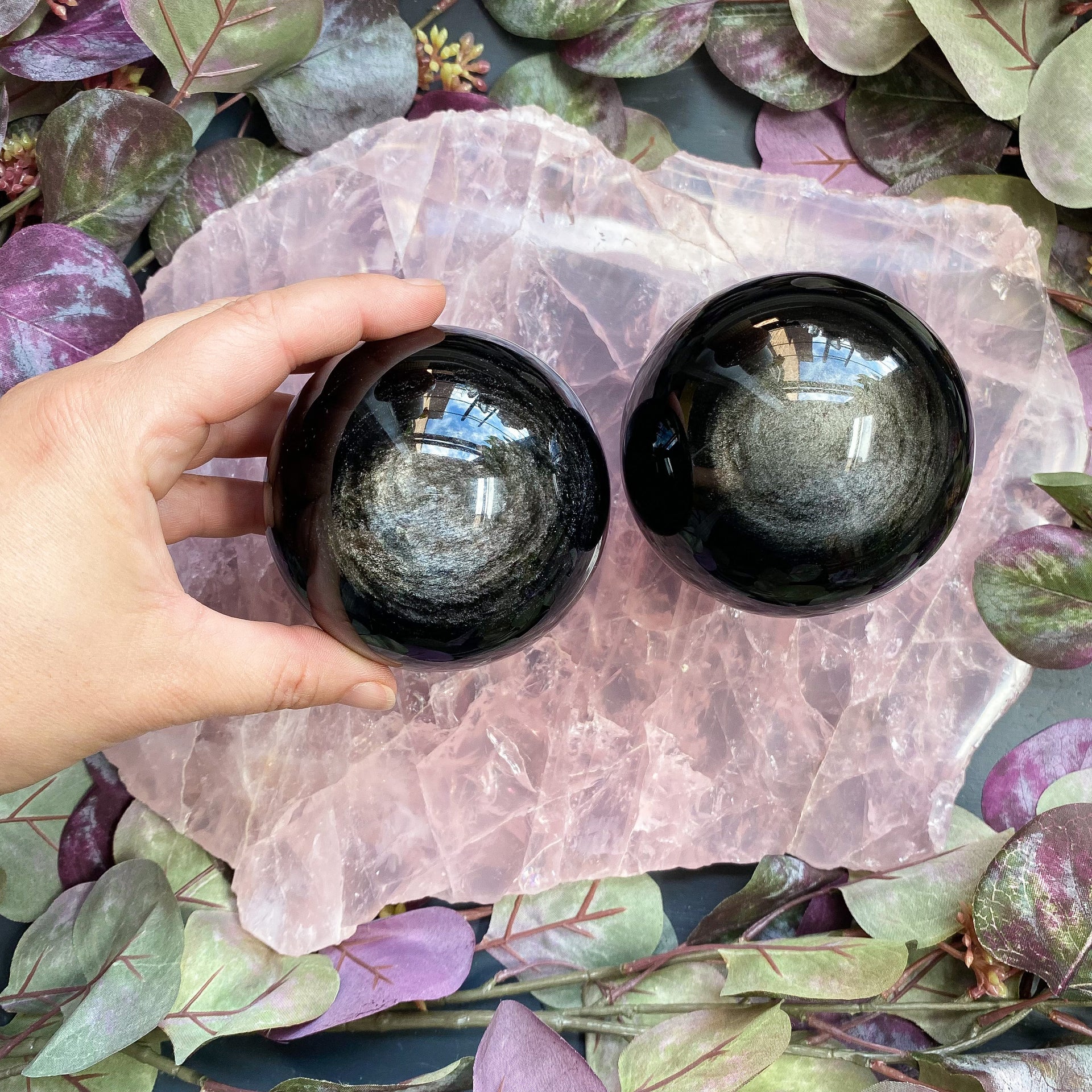 OBSIDIAN SPHERE (SILVER LG)