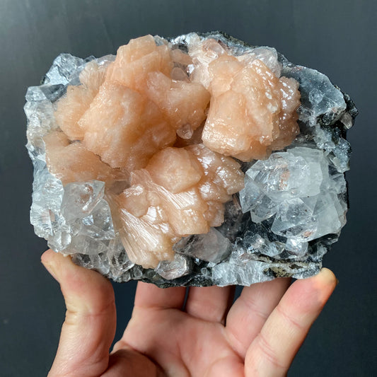 APOPHYLITE STILBITE & CHALCEDONY